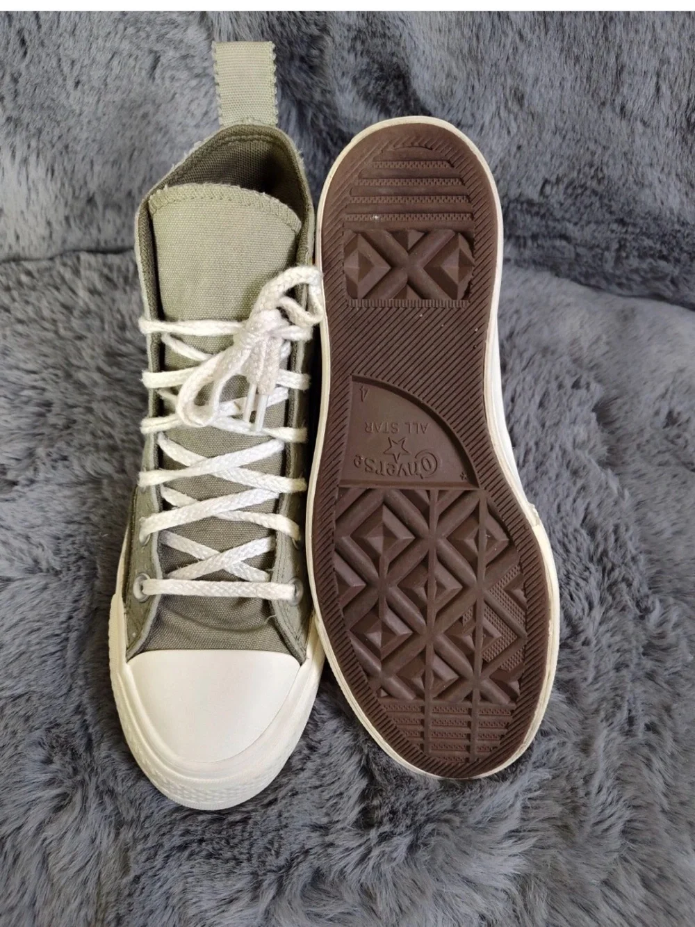 Chuck Taylor All Star Lift Platform Women Sneaker 6 Green Autumn Embroidery Shoe